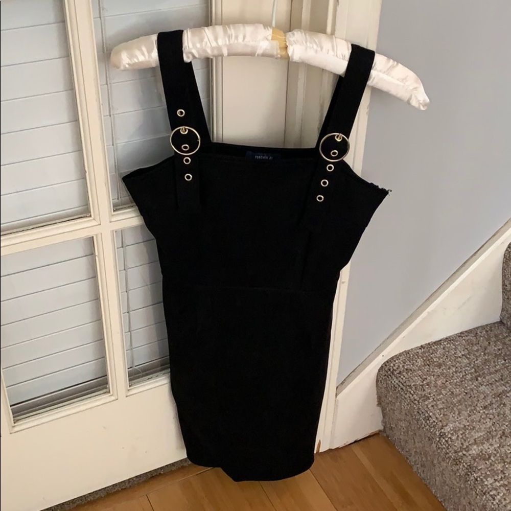 Black Forever 21 Faux Suede Dress